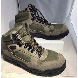 Vasque Alpha Women's Size 8 US Green Gray  Lace Up Hiking Ankle Boots Suede 7481